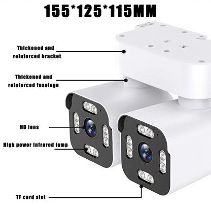 Câmera de monitoramento completa com IA e dual lente WiFi DIDSeth para uso doméstico e empresarial com visão noturna