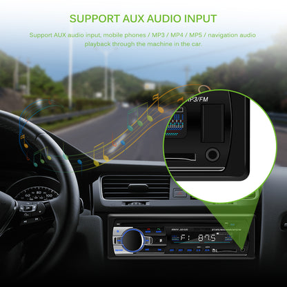 Áudio estéreo para carro Bluetooth In-Dash FM MP3 player